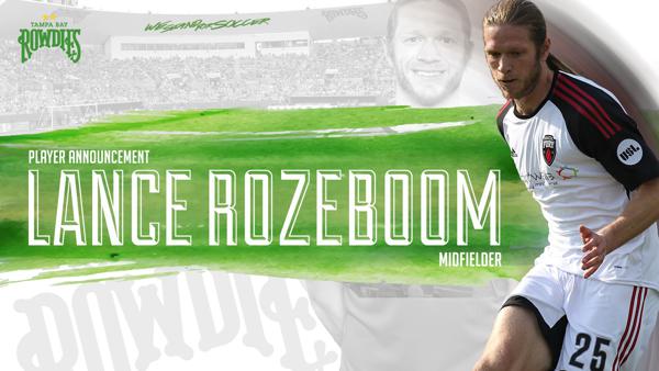 Rowdies Expand Roster with Signing of Midfielder Lance Rozeboom - Tampa ...