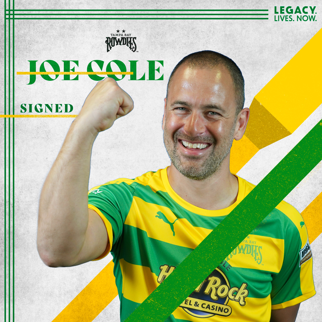 Former EPL player Joe Cole and the Tampa Bay Rowdies play the Rhinos