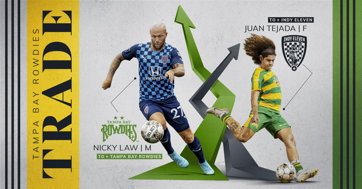 Rowdies Acquire Indy Eleven Midfielder Nicky Law in Trade - Tampa
